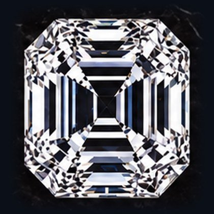 Asscher cut lab-grown diamond
